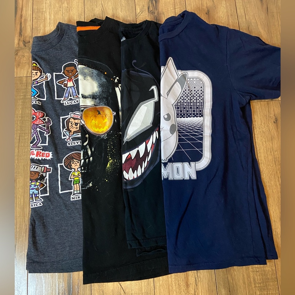 Marvel Kids Short Sleeve Tees - Gray, Black, Blue